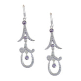 Siti Purple Stud Earrings for Everyday Glam